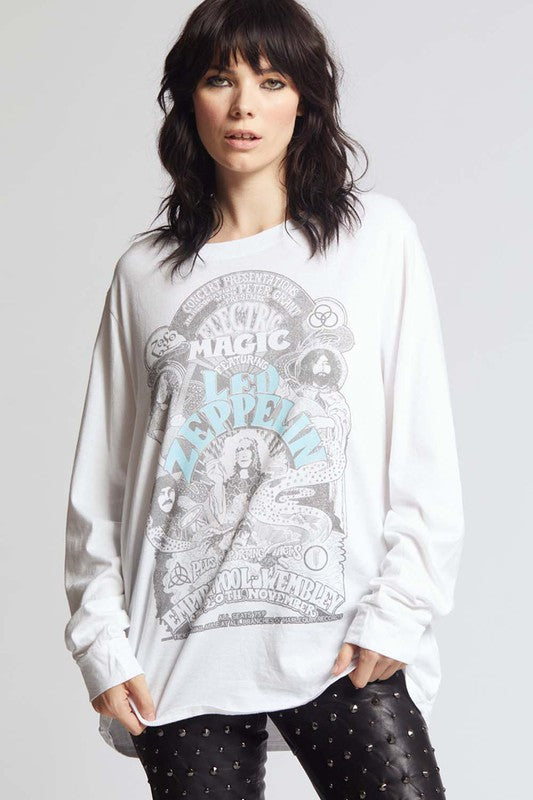 Recycled Karma "Led Zeppelin Electric Magic" Long Sleeve Graphic Tee