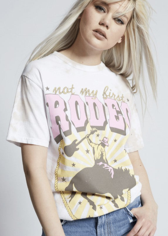 Recycled Karma "Not My First Rodeo" Unisex Tie-Dye Graphic Tee