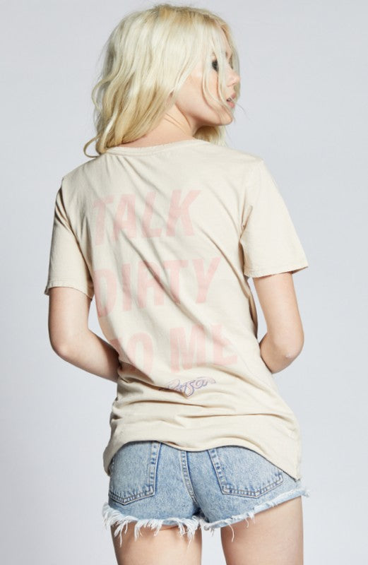 Recycled Karma Poison Talk Dirty to Me Boyfriend Graphic Tee