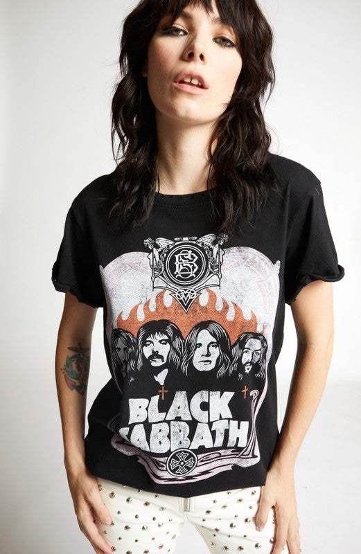 Recycled Karma BLACK SABBATH BAND GRAPHIC TEE