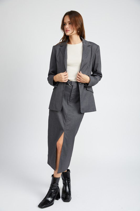 EMORY PARK PIN STRIPED BLAZER JACKET