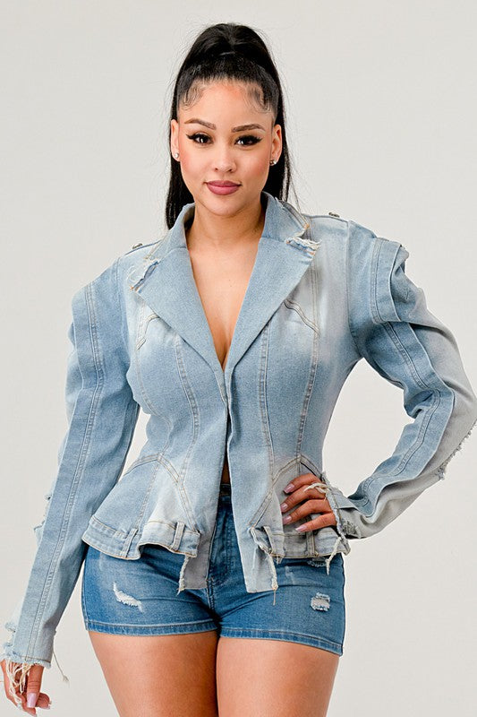 ATHINA Vintage Denim Jean Jacket