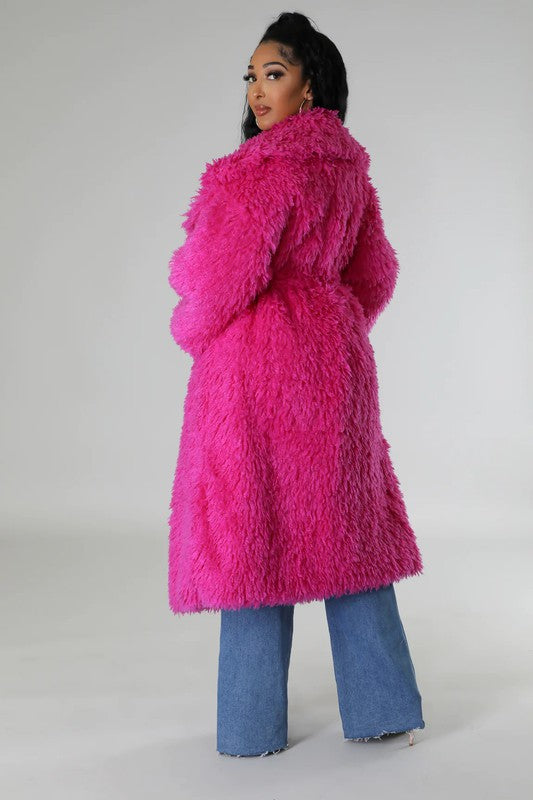 ATHINA Faux Fur Fuzzy Teddy Coat in 2 Colors