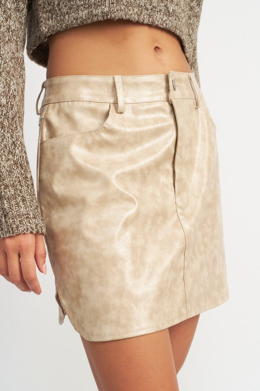 EMORY PARK PRINTED MINI SKIRT