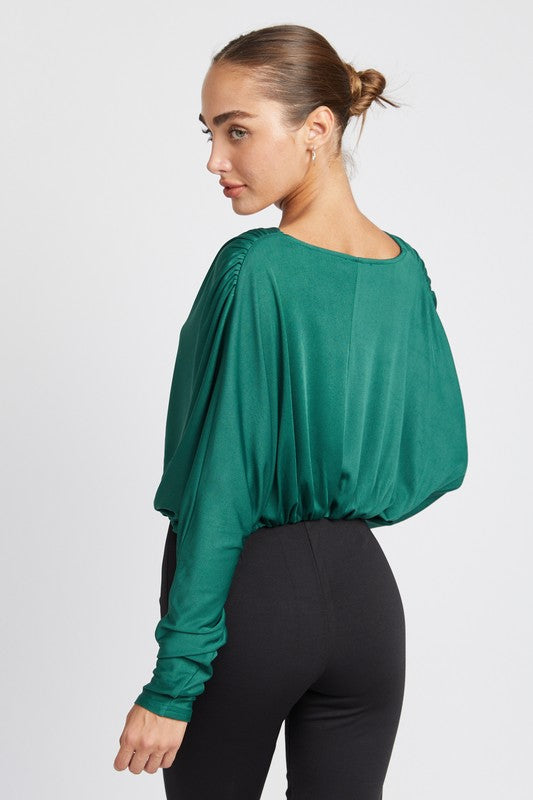 EMORY PARK DOLMAN TWIST FRONT TOP IN 2 COLORS