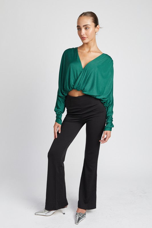 EMORY PARK DOLMAN TWIST FRONT TOP IN 2 COLORS