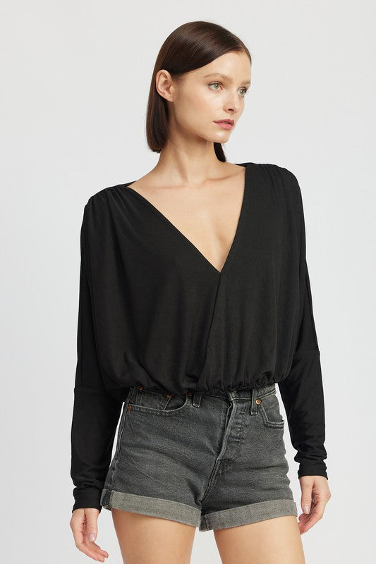 EMORY PARK DOLMAN TWIST FRONT TOP IN 2 COLORS