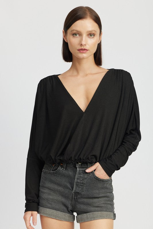 EMORY PARK DOLMAN TWIST FRONT TOP IN 2 COLORS