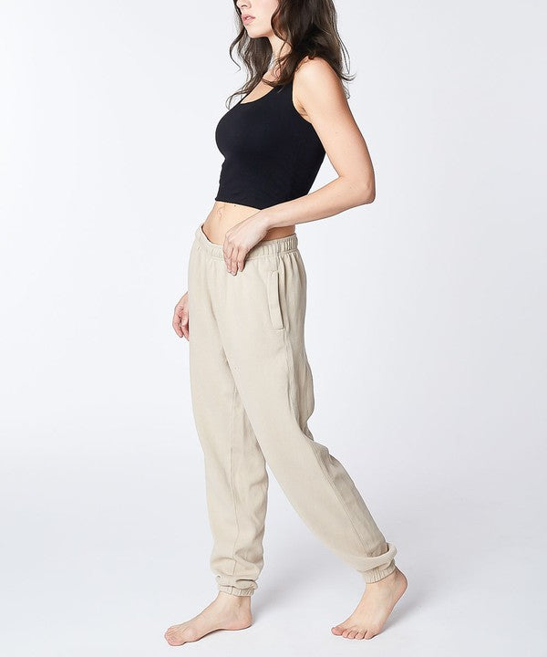 Studio Ko Genderless French Terry Garment Dyed Joggers Sweatpants in 3 Colors