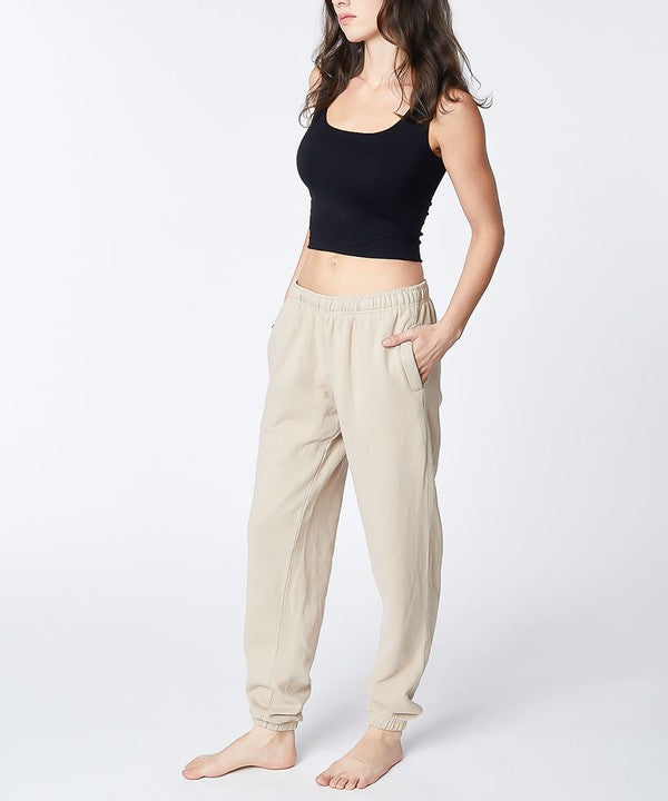 Studio Ko Genderless French Terry Garment Dyed Joggers Sweatpants in 3 Colors