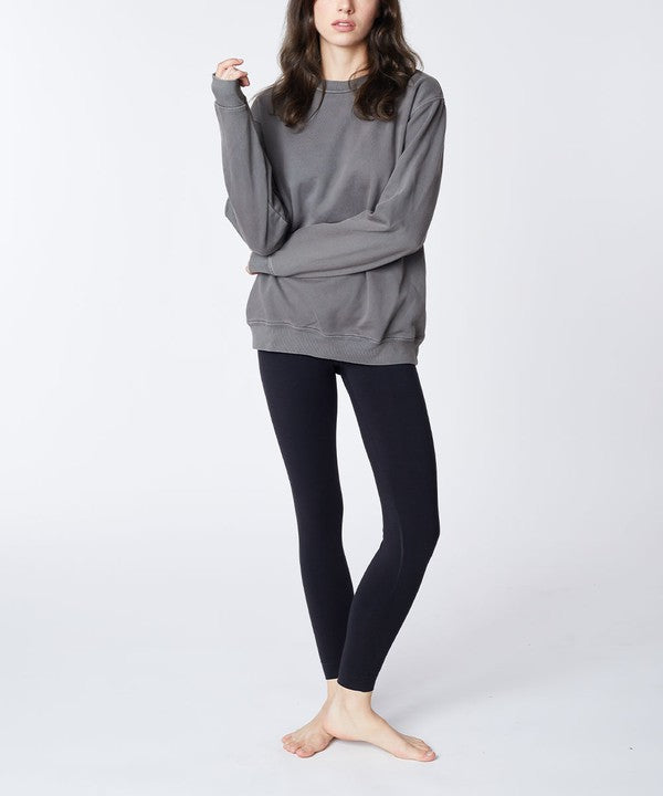 Studio Ko Genderless Garment Dyed Cotton Pullover Sweatshirt in 3 Colors