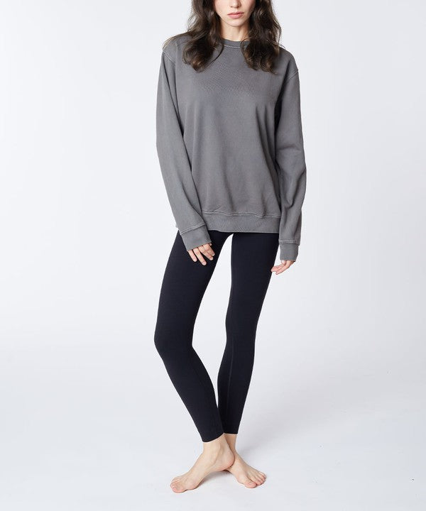 Studio Ko Genderless Garment Dyed Cotton Pullover Sweatshirt in 3 Colors