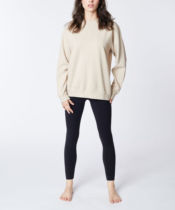 Studio Ko Genderless Garment Dyed Cotton Pullover Sweatshirt in 3 Colors