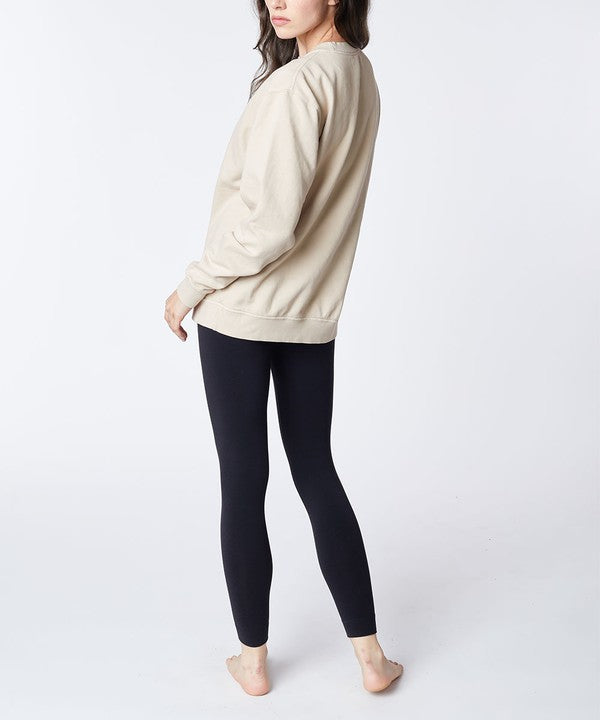 Studio Ko Genderless Garment Dyed Cotton Pullover Sweatshirt in 3 Colors