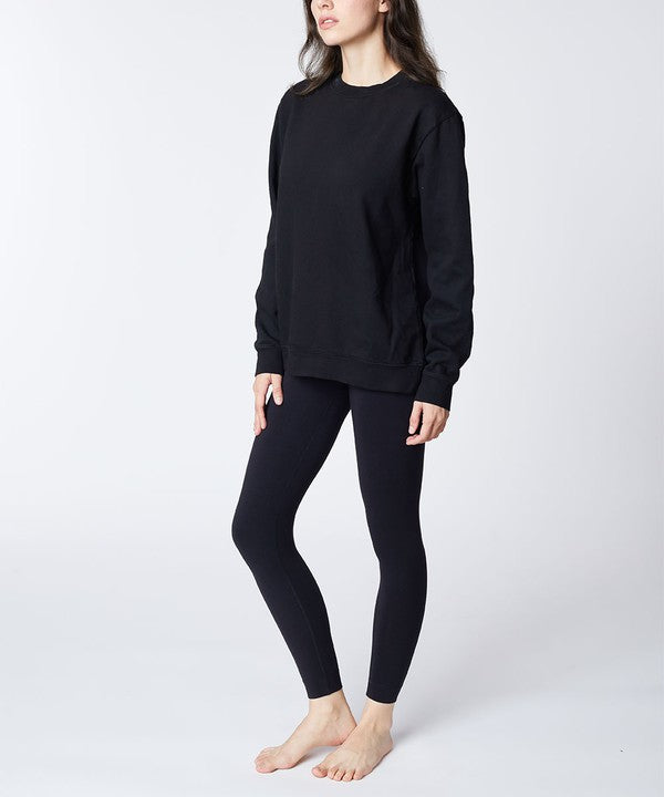 Studio Ko Genderless Garment Dyed Cotton Pullover Sweatshirt in 3 Colors