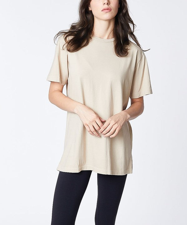 Studio Ko Genderless Garment Dyed Short Sleeve Cotton T-Shirt Top in 6 Colors