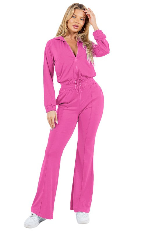 BY CLAUDE TWO PIECE ZIP JACKET AND PANTS LOUNGE SET