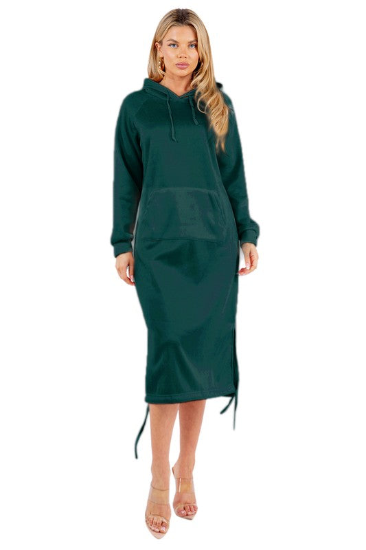 BY CLAUDE MAXI HOODIE DRESS