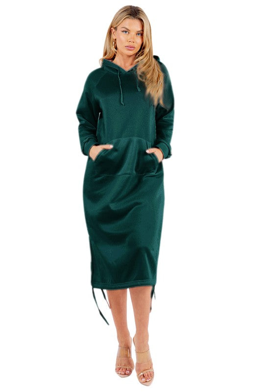 BY CLAUDE MAXI HOODIE DRESS