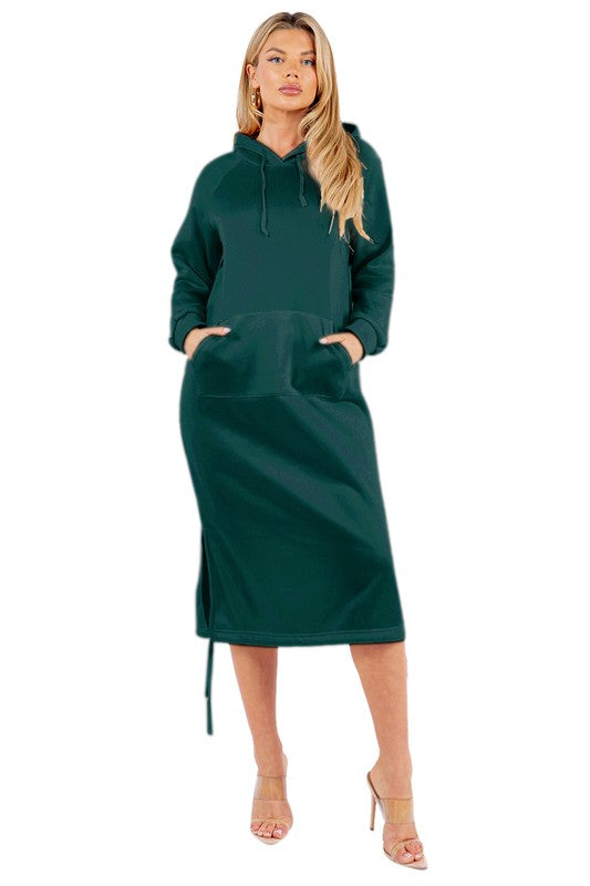 BY CLAUDE MAXI HOODIE DRESS