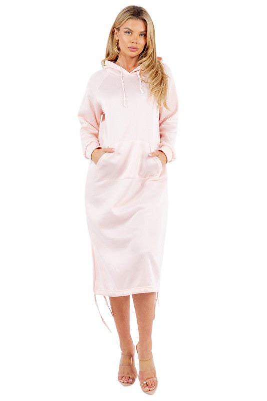 BY CLAUDE MAXI HOODIE DRESS