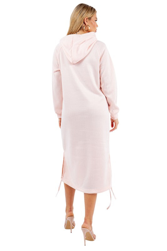 BY CLAUDE MAXI HOODIE DRESS