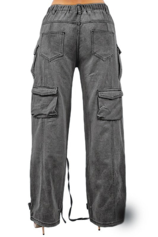 BY CLAUDE CARGO DENIM PANTS