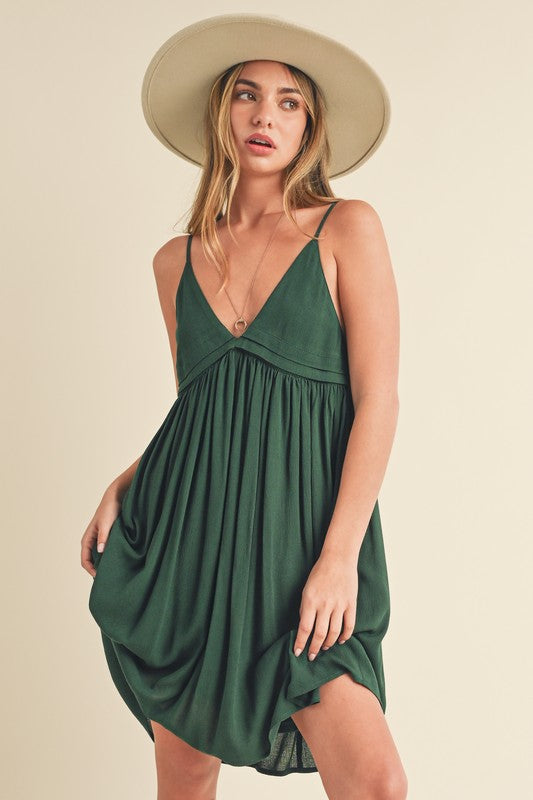 Aemi + Co Darci Rayon V-Neck Cami Dress in 6 Colors