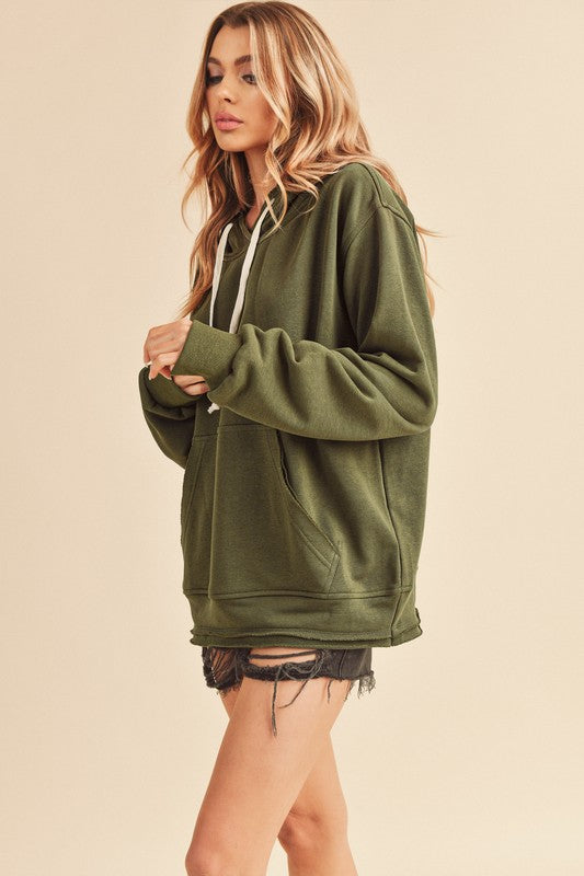 Aemi + Co Clara Hooded Tunic Sweatshirt in 11 Colors