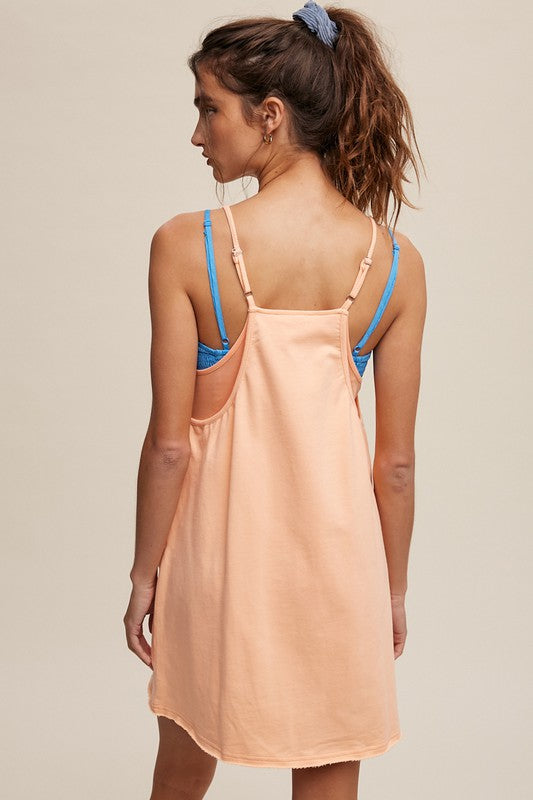 Sporty Mini Dress With Built in Romper Liner