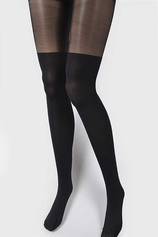 LA Jewelry Plaza Two Tone Fashion Premium Tights