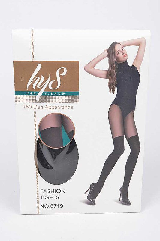 LA Jewelry Plaza Two Tone Fashion Premium Tights