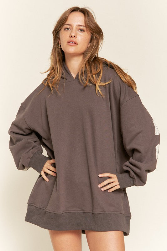 JADE BY JANE BE YOUR SELF OVERSIZED GRAPHIC SWEATSHIRT