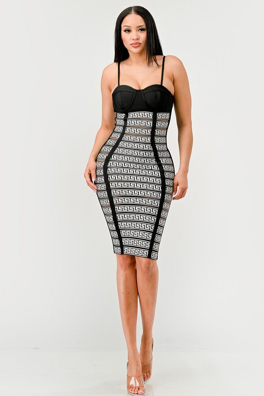 athina Maze Enigma Bodycon Cami Mini Dress