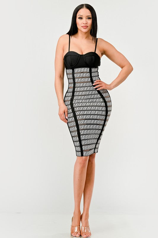 athina Maze Enigma Bodycon Cami Mini Dress