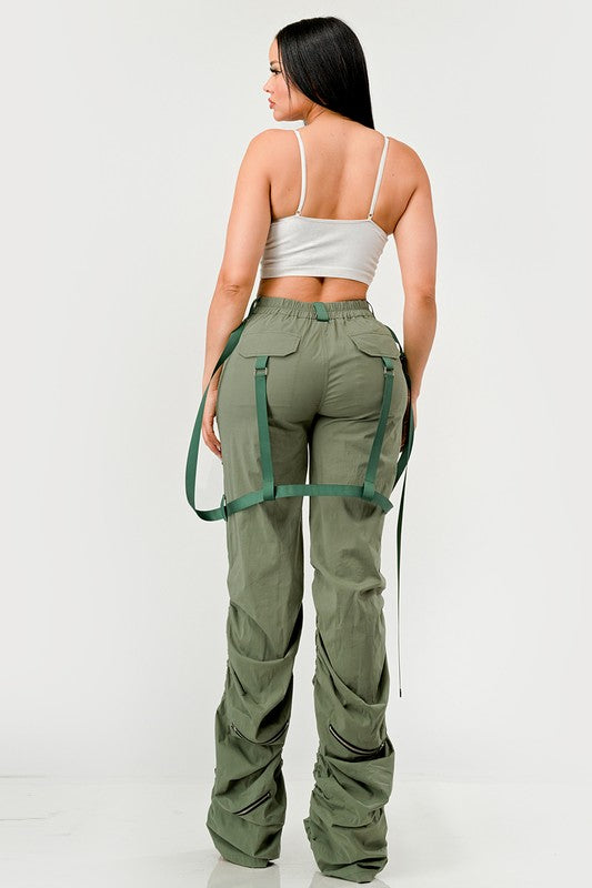 Athina Ruched Utility Pants