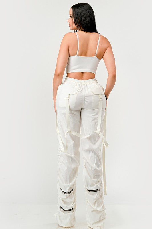 Athina Ruched Utility Pants