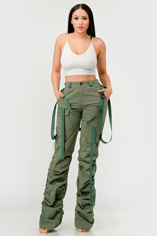 Athina Ruched Utility Pants