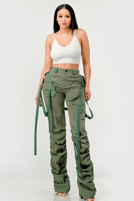 Athina Ruched Utility Pants