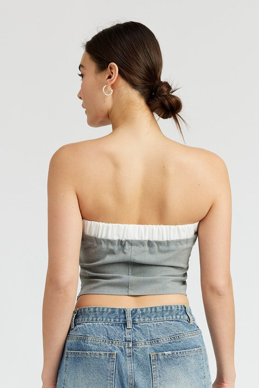 EMORY PARK CONTRAST TUBE TOP