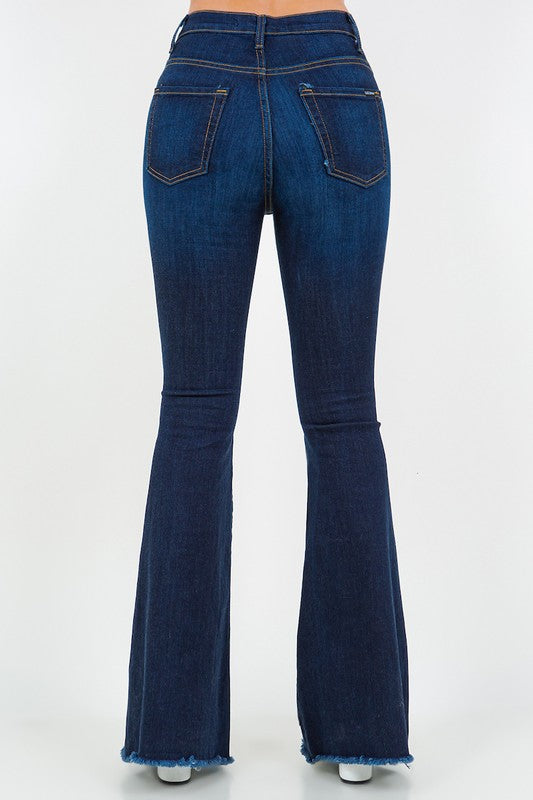 GJG Denim Rodeo Bell Bottom Jeans in Dark Wash