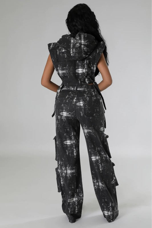 BY CLAUDE TWO PIECE VEST AND PANTS SET IN 2 COLORS