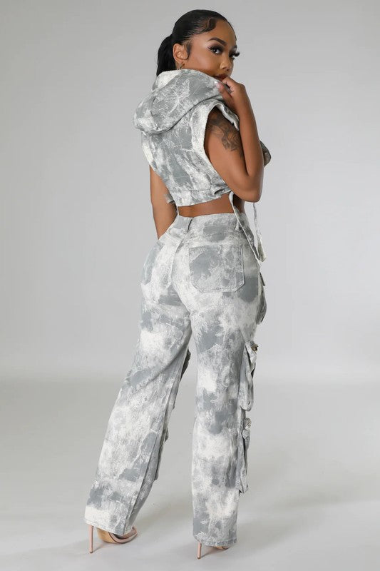 BY CLAUDE TWO PIECE VEST AND PANTS SET IN 2 COLORS