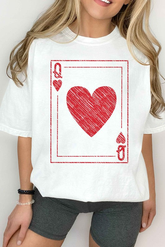 Alphia Queen Of Hearts Graphic Tee in 5 Colors