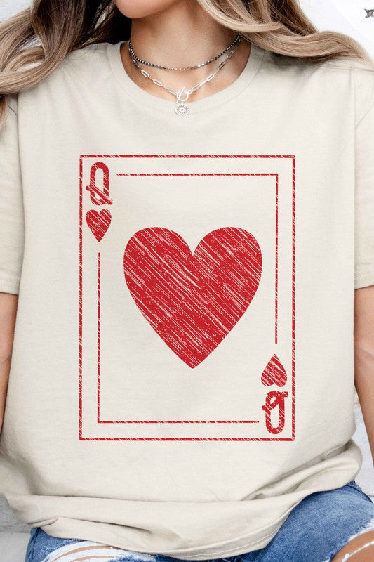 Alphia Queen Of Hearts Graphic Tee in 5 Colors