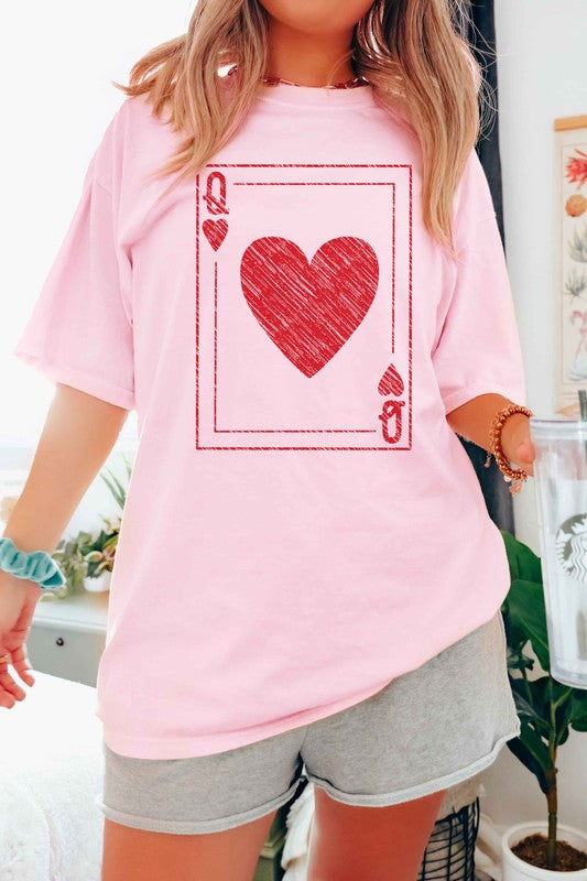 Alphia Queen Of Hearts Graphic Tee in 5 Colors