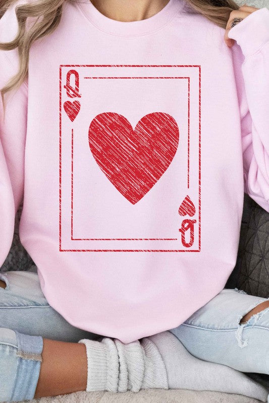 Alphia Queen Of Hearts Graphic Sweatshirt