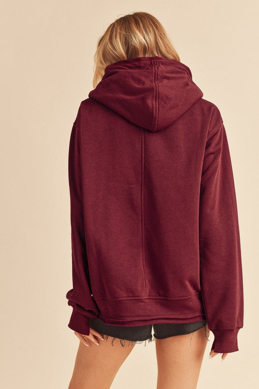 Aemi + Co Clara Hooded Tunic Sweatshirt in 11 Colors