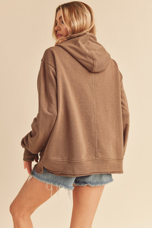 Aemi + Co Clara Hooded Tunic Sweatshirt in 11 Colors