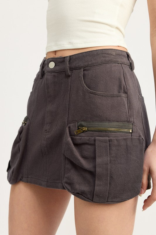 EMORY PARK CARGO MINI SKIRT